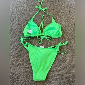 TARGET lime green bikini bottom-somewhat cheeky